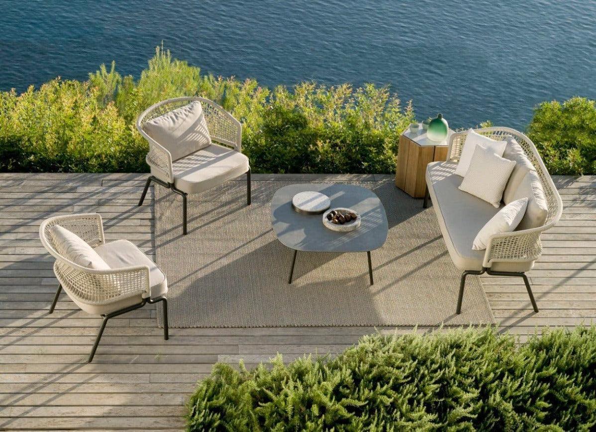 Contour Lounge Chairs in Wenge Linen (2) - Image 4
