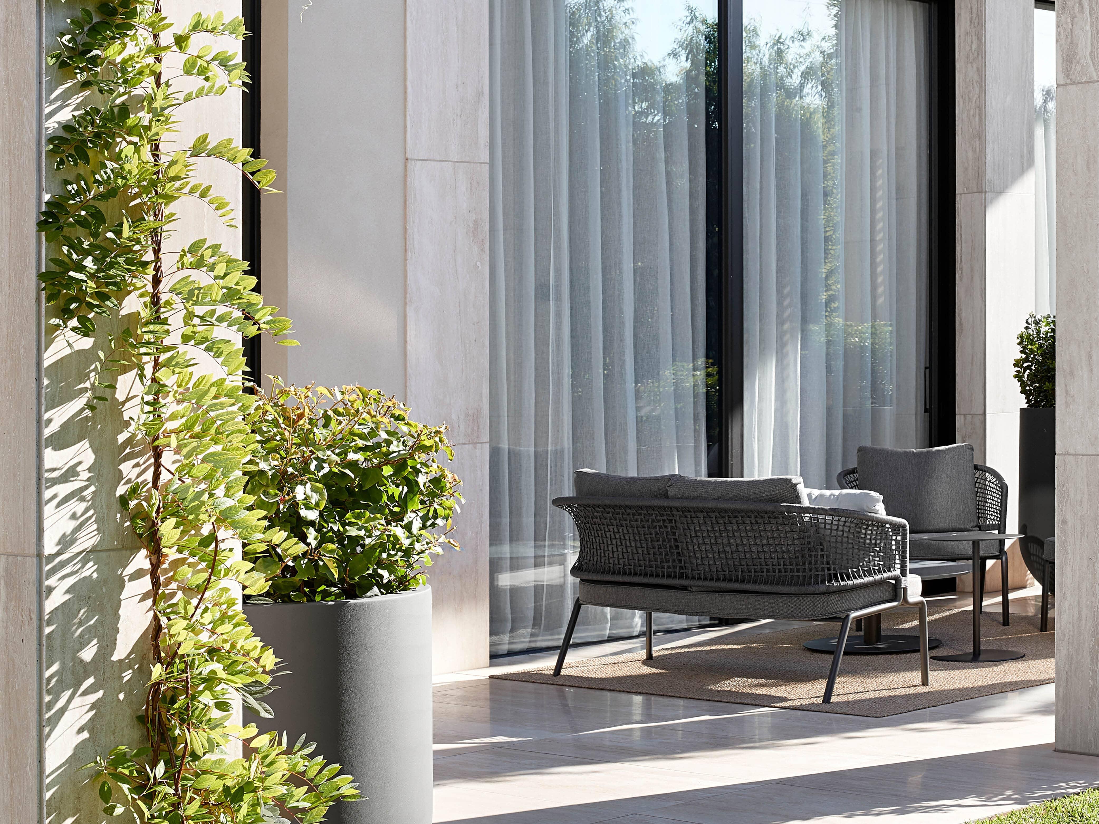 Contour Lounge Chairs in Wenge Linen (2) - Image 8