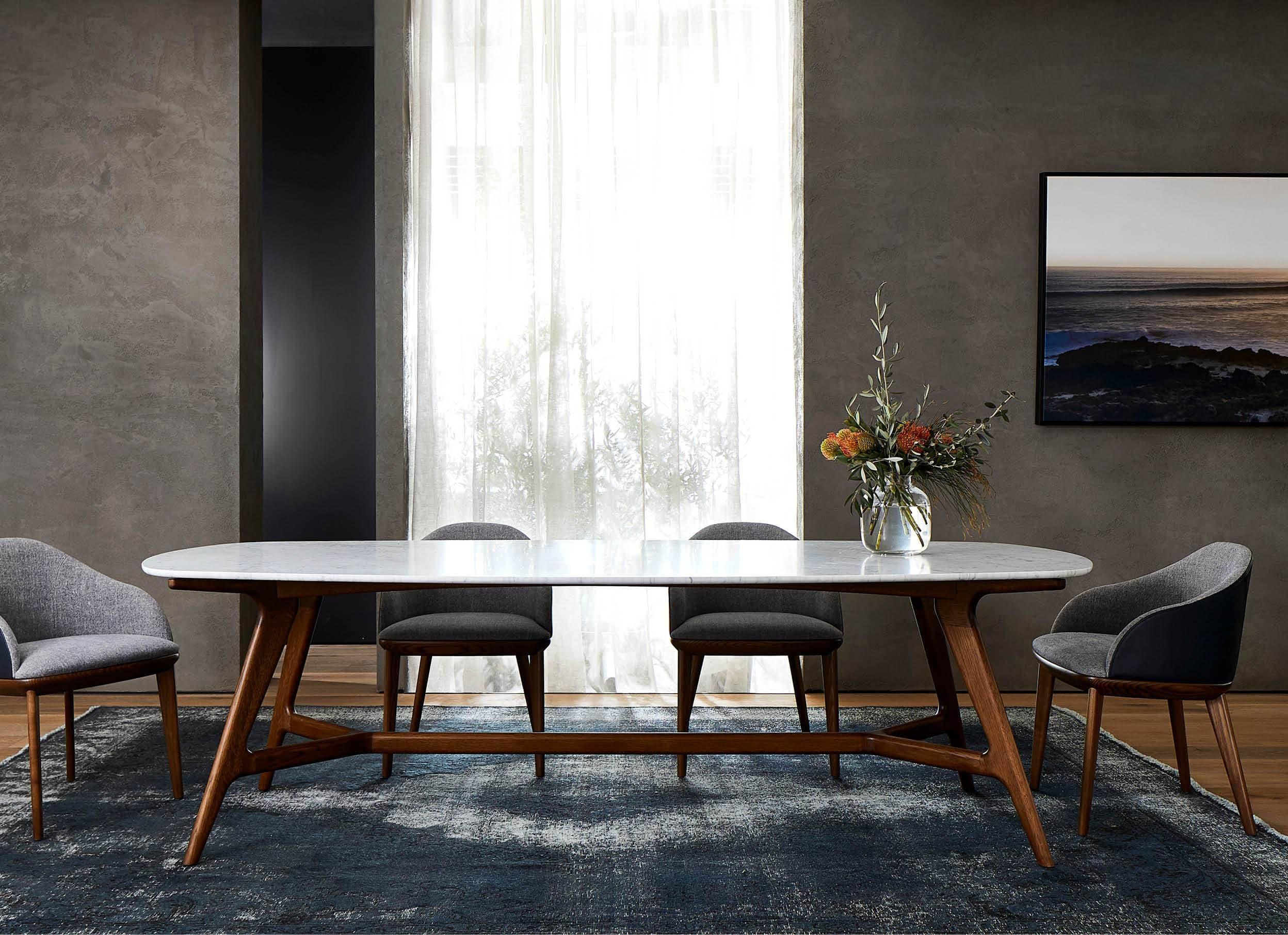 Johanna Elliptical Marble Table - Image 7