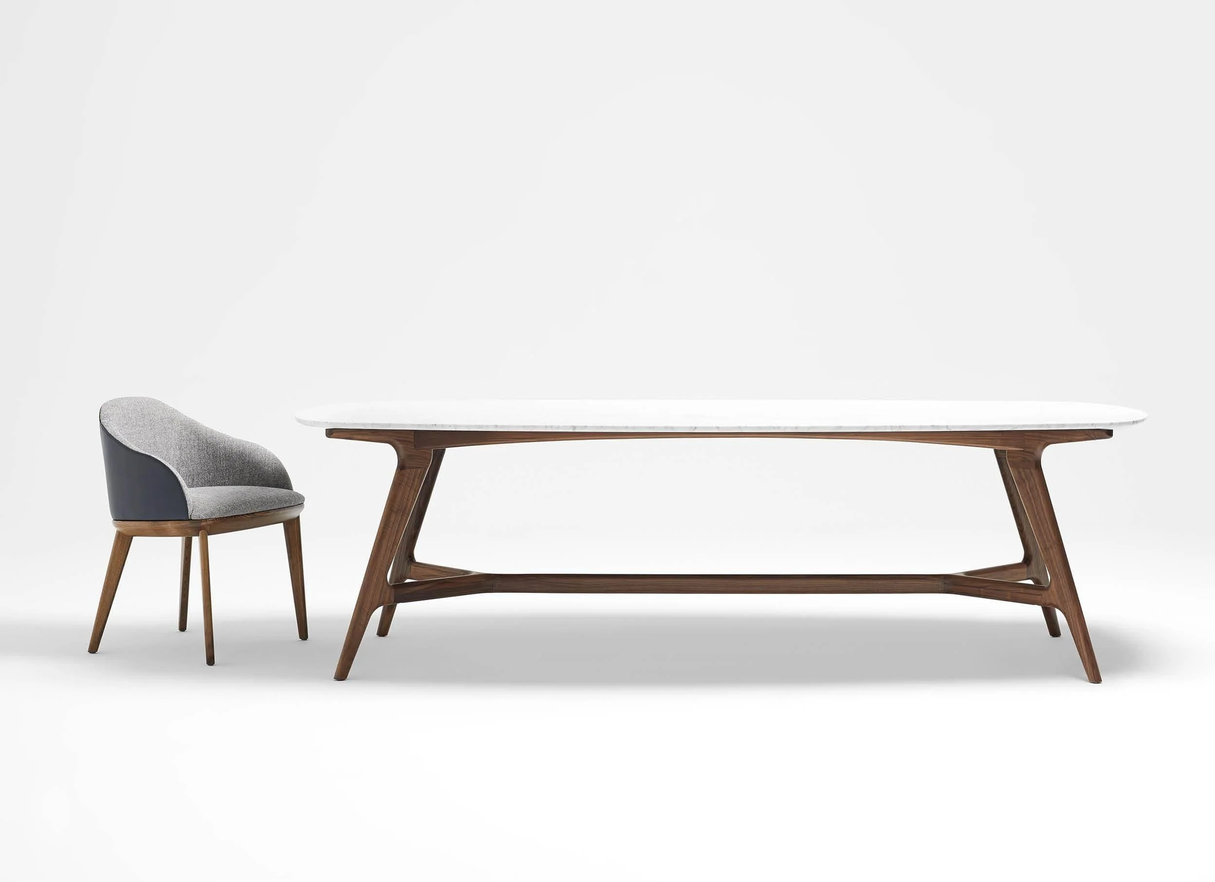 Johanna Elliptical Marble Table - Image 9